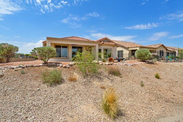 back yard from golf course